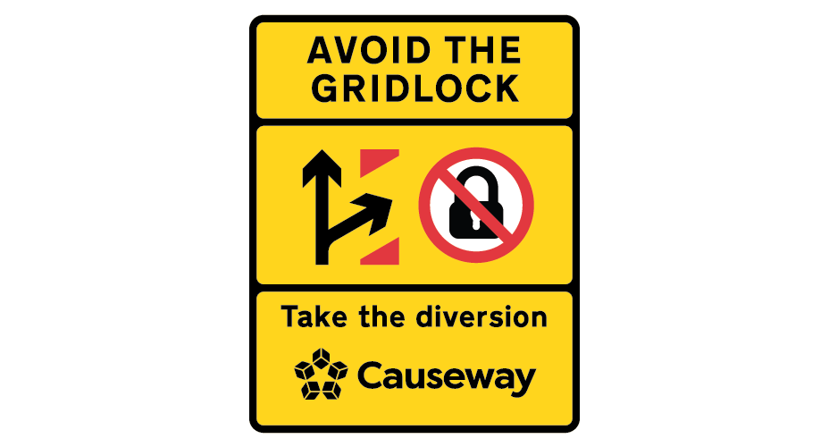Causeway traffic sign and road marking software. Take the Diversion.