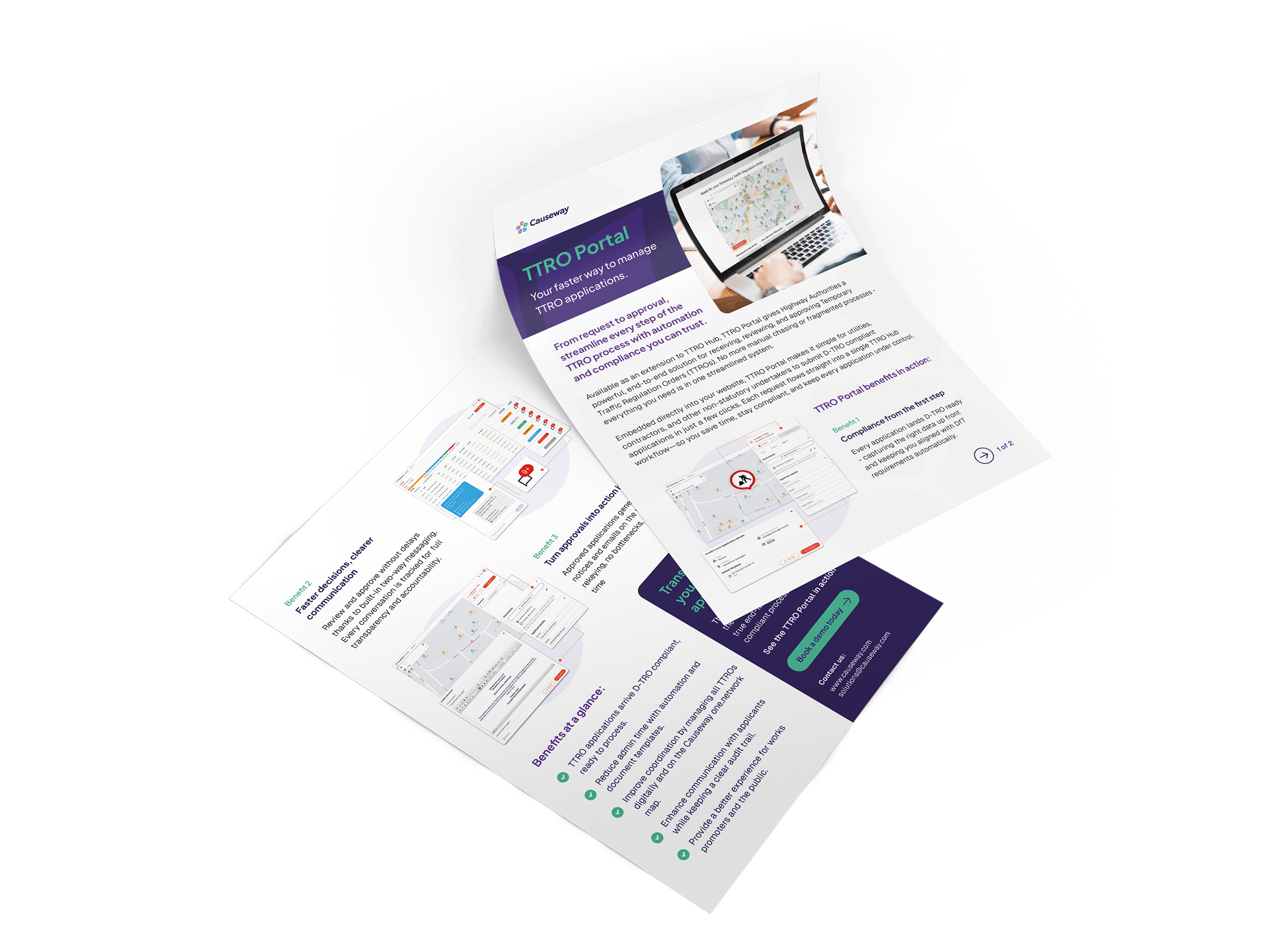 TTRO Portal one pager mockup